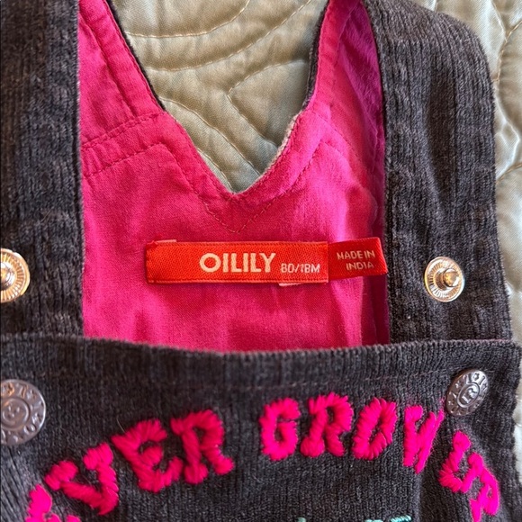 Oilily Printed Toddler Overall Dress - Picture 4 of 6